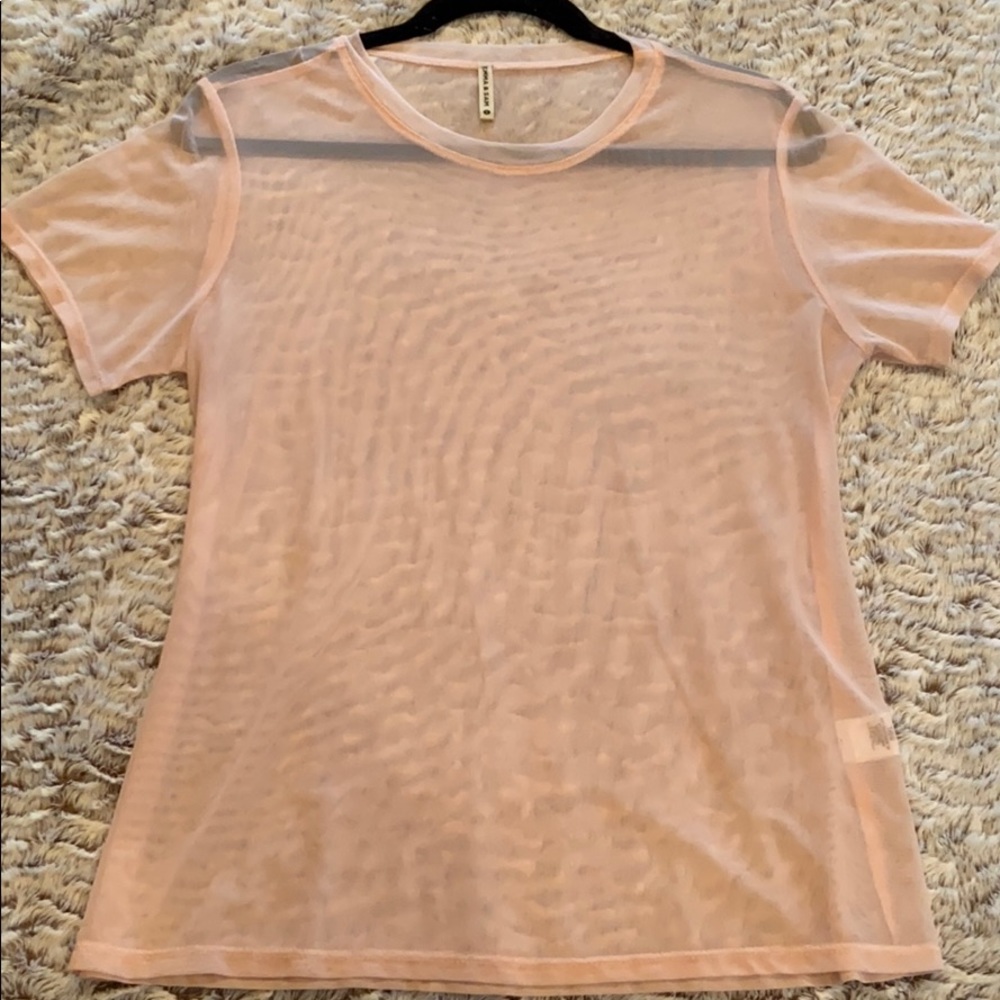 Emma & Sam Pink Mesh Top